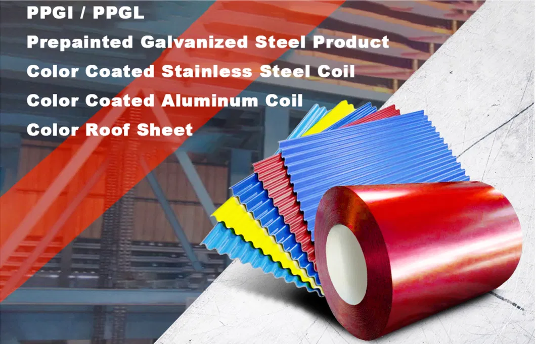 Prepainted Prime Hot/Cold Rolled Color/Colour Stainless Steel Iron Coil Pre Color Coated Galvanized Metal 3D PPGI PPGL Price Roofing Coil/Roll/Sheet with Bis